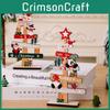 Charming Wooden Christmas Gnome And Snowman Decoration With Festive English Lettering