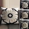 Retro Art Flowers Cushion Cover Natural Linen Organic Fabric DoubleSided Printing Sofa Home Decor Breathable Environmentally