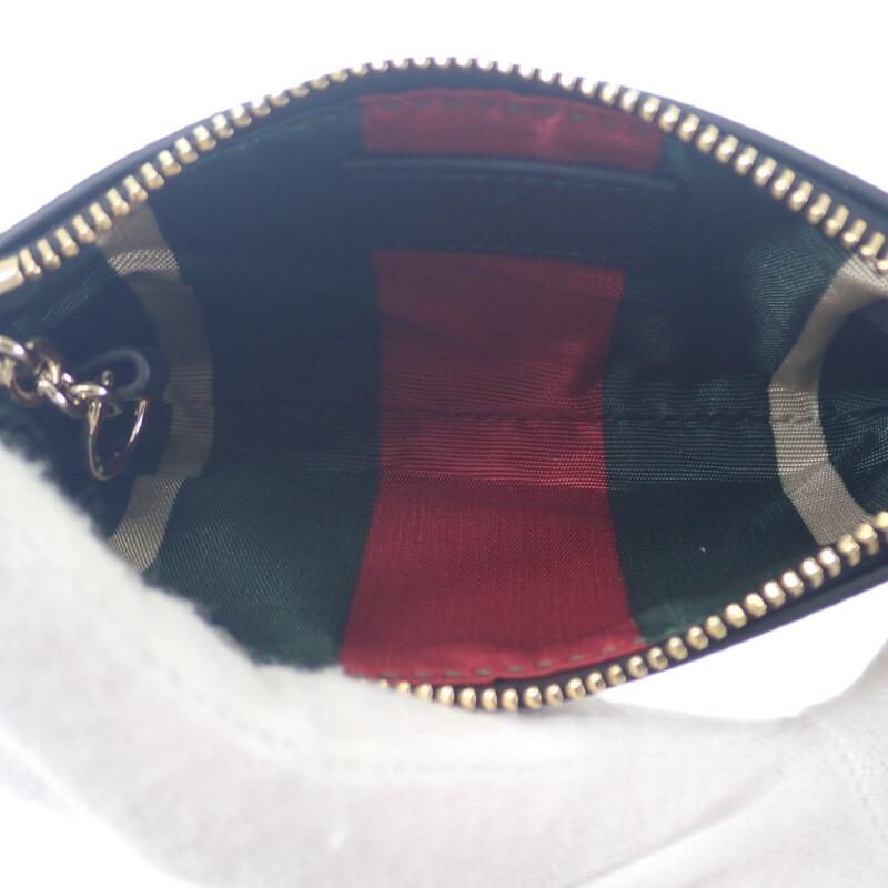 Gucci 819113 Coin Case Brown Polyurethane Women