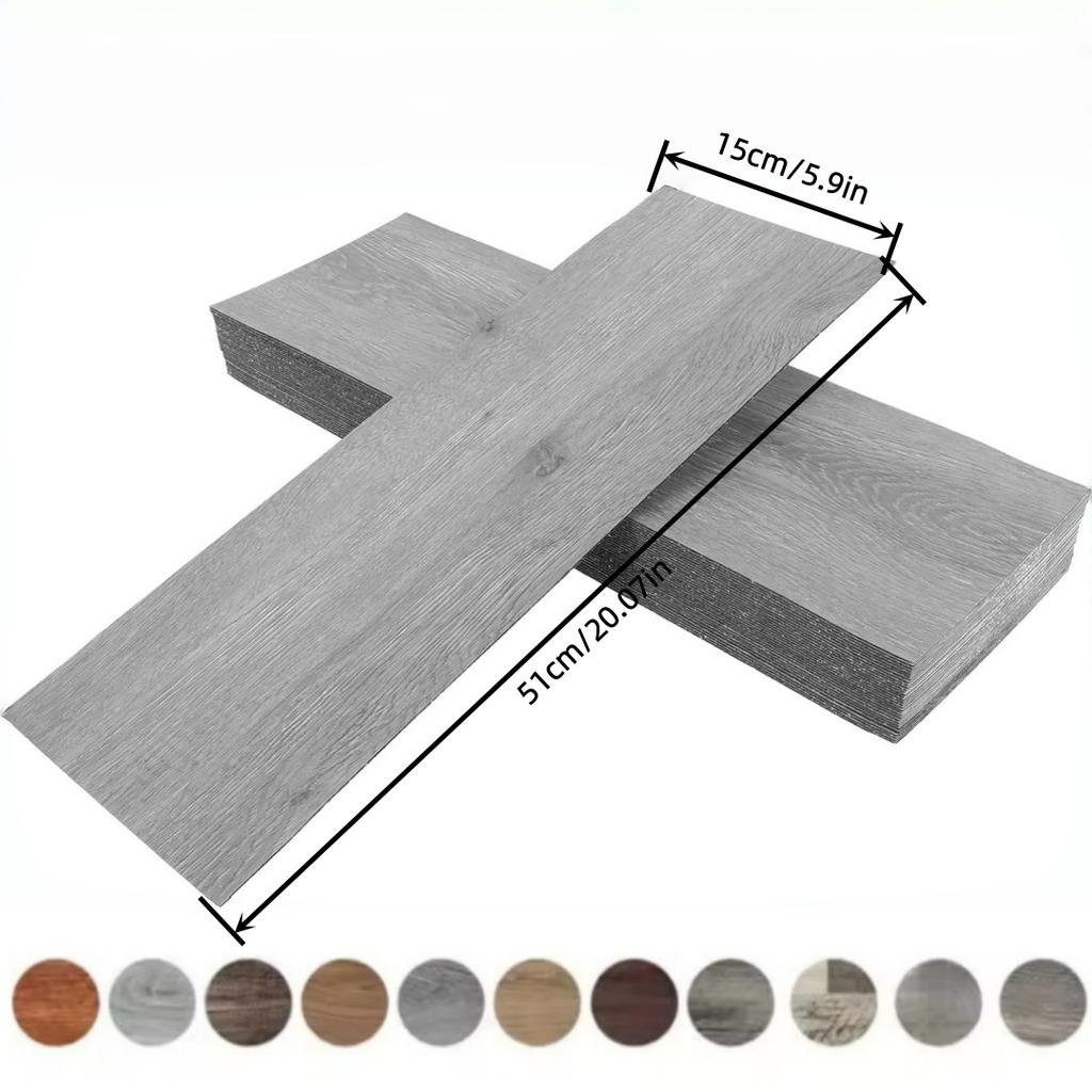 10PCS self-adhesive floor stickers, pressure-resistant, scratch-resistant and bedroom floor stickers
