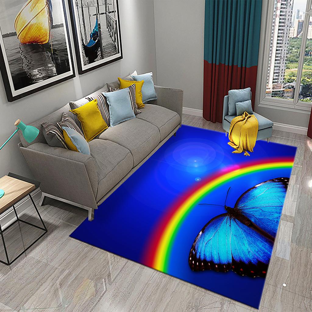 Colorful Rainbow Carpet for Bathroom Living Room Bedroom Kitchen Entrance Rug Soft Non-Slip Carpet Home Decoration Floor Mat