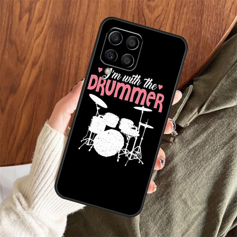Drum Drumming Drummer Case For Samsung Galaxy M06 M16 M36 M56 M33 M15 M55 M31 M13 M12 M14 M53 M32 M52 M35 M34 M54