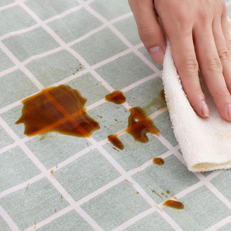 PEVA Plaid Waterproof & Oil-Proof Non-Slip Tablecloth for Dining/Coffee Table