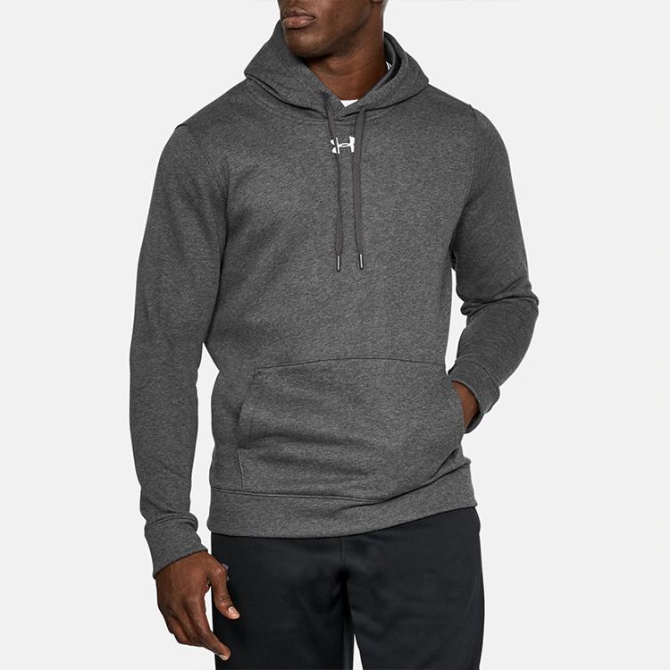 Under Armour Hustle Casual Sports Hoodie Men hoodies Charcoal 1300123-090