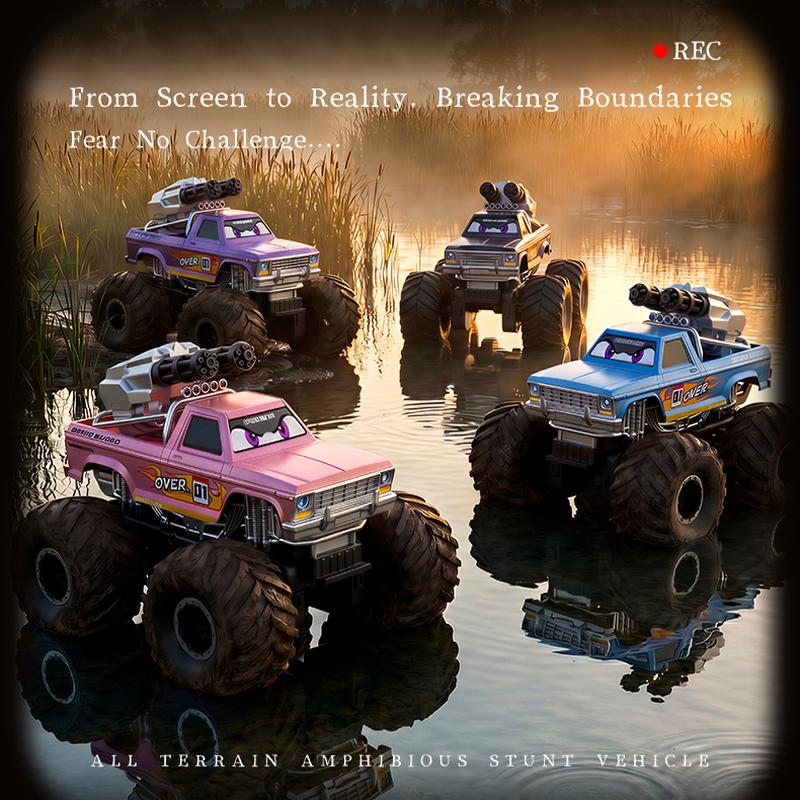 Jjrc Rc Truck Water Gun Amphibious Car Q245Pro Remote Control Climbing Off-Road Stunt With Gesture Vehicle Waterproof Summer Toy