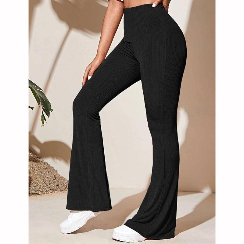 thumbnail image 2 of Women's Wide Leg Sweatpants Lightweight And Loose Womens Wide Leg Yoga Pants Wide Legged Pants For Women Casual Loose Yoga Pants With Pockets 2024 Womens Casualpants Black 2 of 13