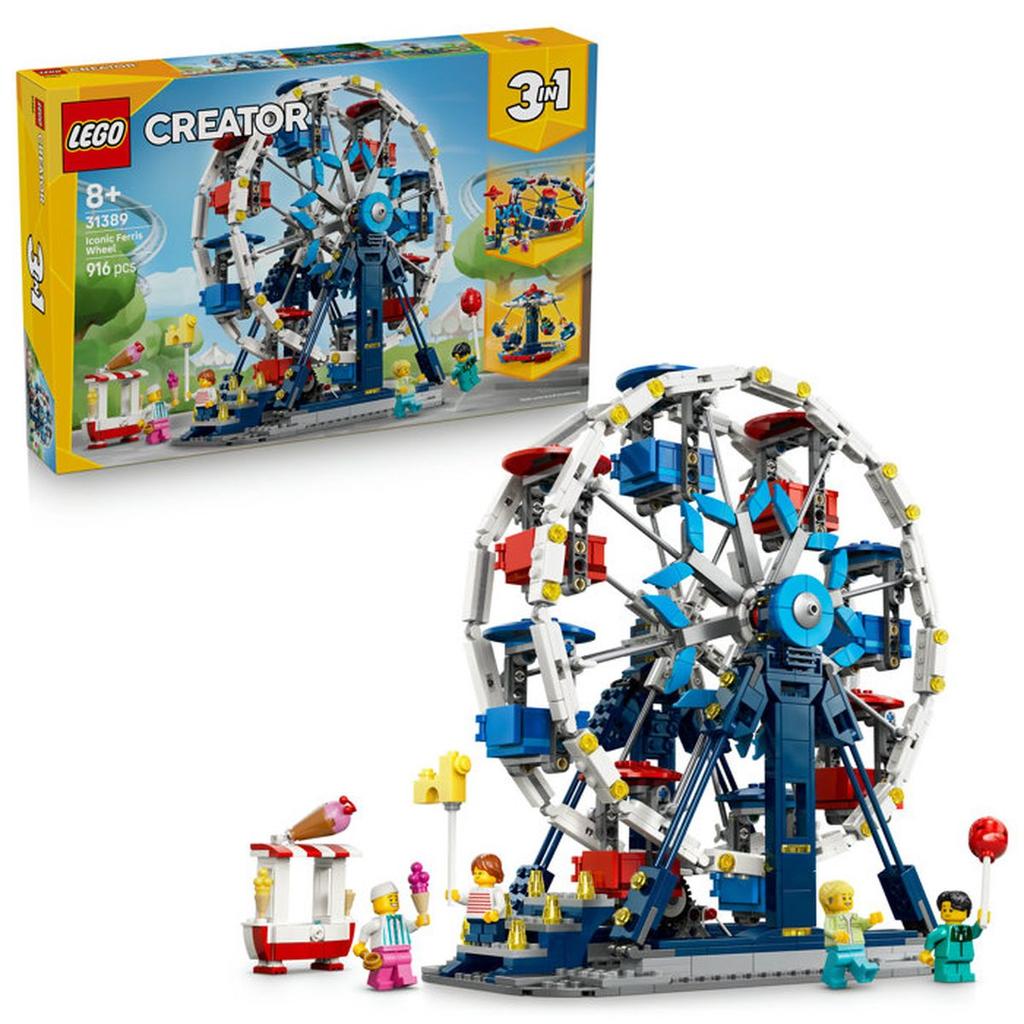 LEGO Creator 3-en-1 31389 La Grande Roue Légendaire - Jeu 8 ans - Décoration de Chambre