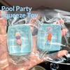 Pool Party Mochi Squeeze Toy Stress Relief Fidget Toy Slow Rising Decompression Prank Gift For Adult Swimming Pool Shaped