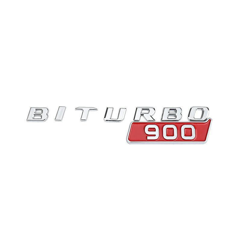 BITURBO 700 800 900 Buchstaben Auto Logo Aufkleber für Brabus 800 900 modifiziertes Zubehör Kotflügel Zieraufkleber