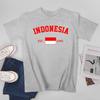 Unisex Indonesia EST1945 Independence Day Tshirt Tees T Shirts WoUnisex Boys 100 Cotton TShirt