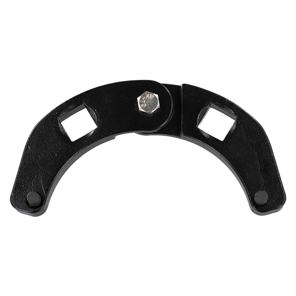 1pcs Metal Adjustable Gland Nut Wrench Tool For Hydraulic Cylinder Cap Remover  Parts Accessories Black