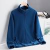 Unisex Stand Collar Zip-Up Sherpa Fleece Cardigan for Outdoor Sports - 3-in-1 Style