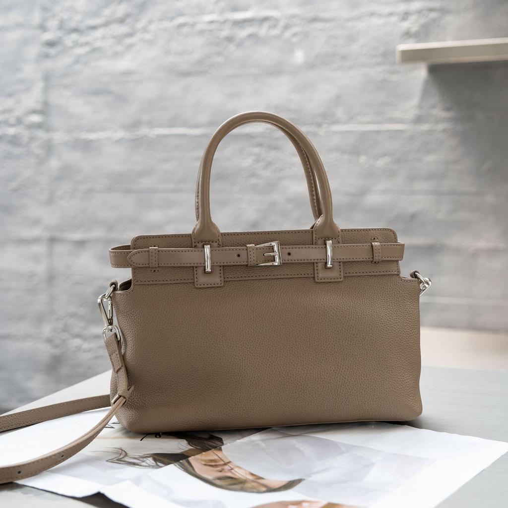 Cowhide Crossbody Horizontal Popular New Versatile Mature Niche Women's Shoulder Practical Soft Handbag Leather