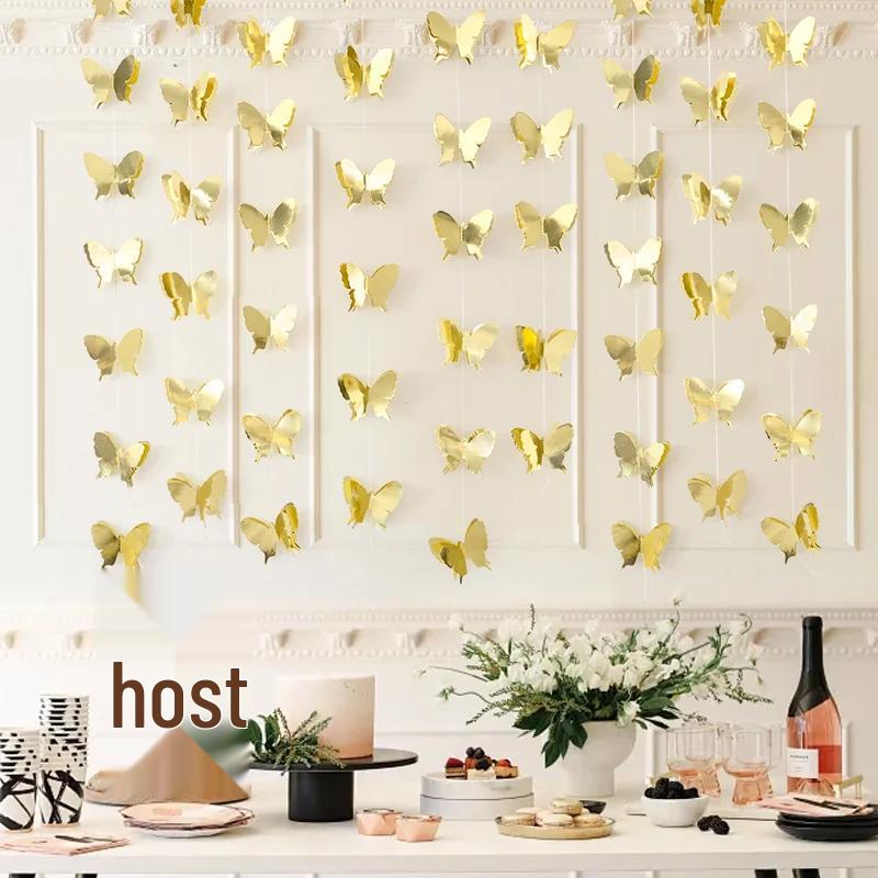 Valentine's Day Butterfly Ceiling Decoration for Restaurant or Store Anniversary Event
