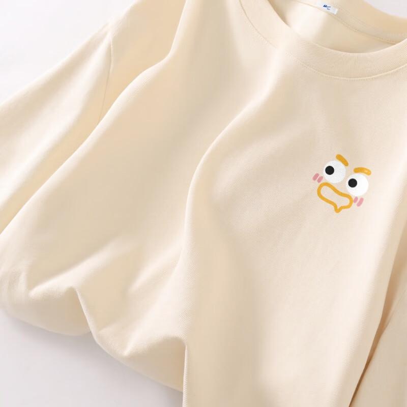 Huili Women s Pure Cotton Loose Fit Short Sleeve T-Shirt 2XL