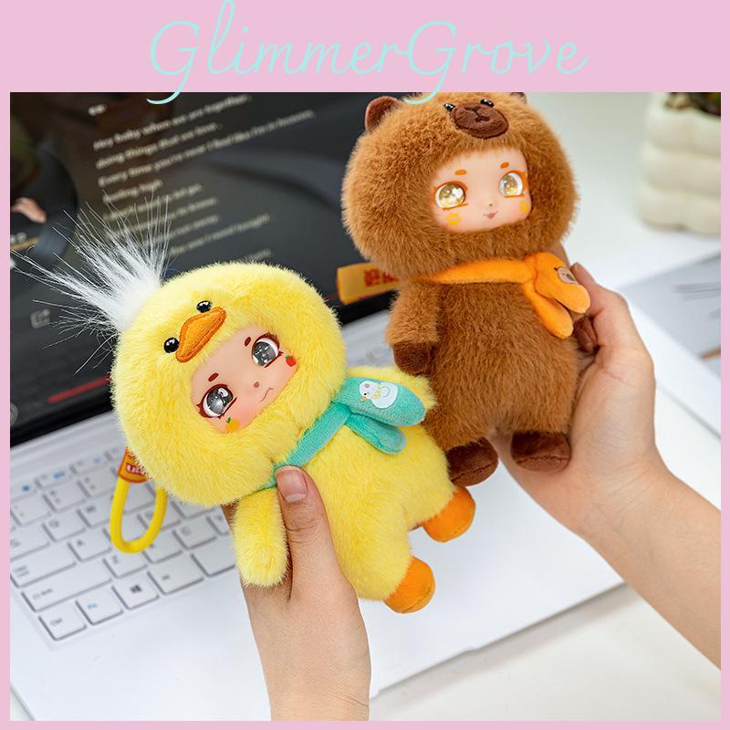 Capybara Plush Toy With Duck Face Silicone Charm For Girls And Giftgiving