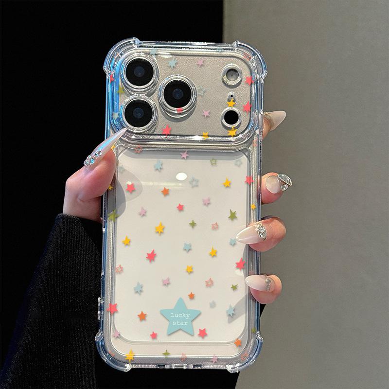 

Color stars are suitable for Apple 17 mobile phone case iphone16promax cartoon 15plus new all-inclusive. Apple 17promax