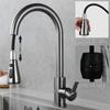 Kitchen Faucets 304 Stainless Steel Pull Out Kitchen Sink Water Tap Deck Mounted Mixer Stream Sprayer Head Hot Cold Taps