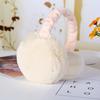 Orecchie da Animale Carine Morbide Paraorecchie Forma di Hamburger Accessori Abbigliamento Borsa Orsetto Peluche Paraorecchie Pieghevoli