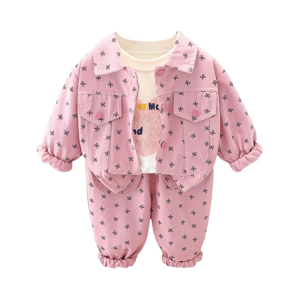 Kids Casual Long-Sleeve Set, Comfortable Daily Wear Outfits
