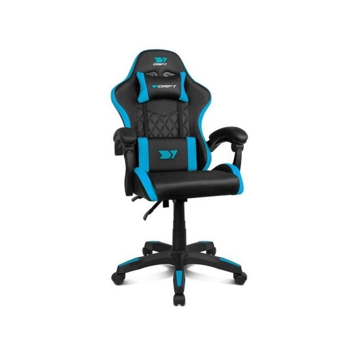 Chaise de jeu Drift Dr35Bl Pc siège rembourré noir, bleu