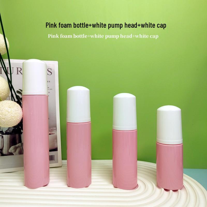 60ml Pink Travel Foaming Intimate Mousse Dispenser Bottle for Eyelash Cleanser