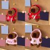 Lovely Hangings Decorations Sweet Plush Hoodies Capybara Keychain Pendant Keyring Decoration Bag Hangings Ornament