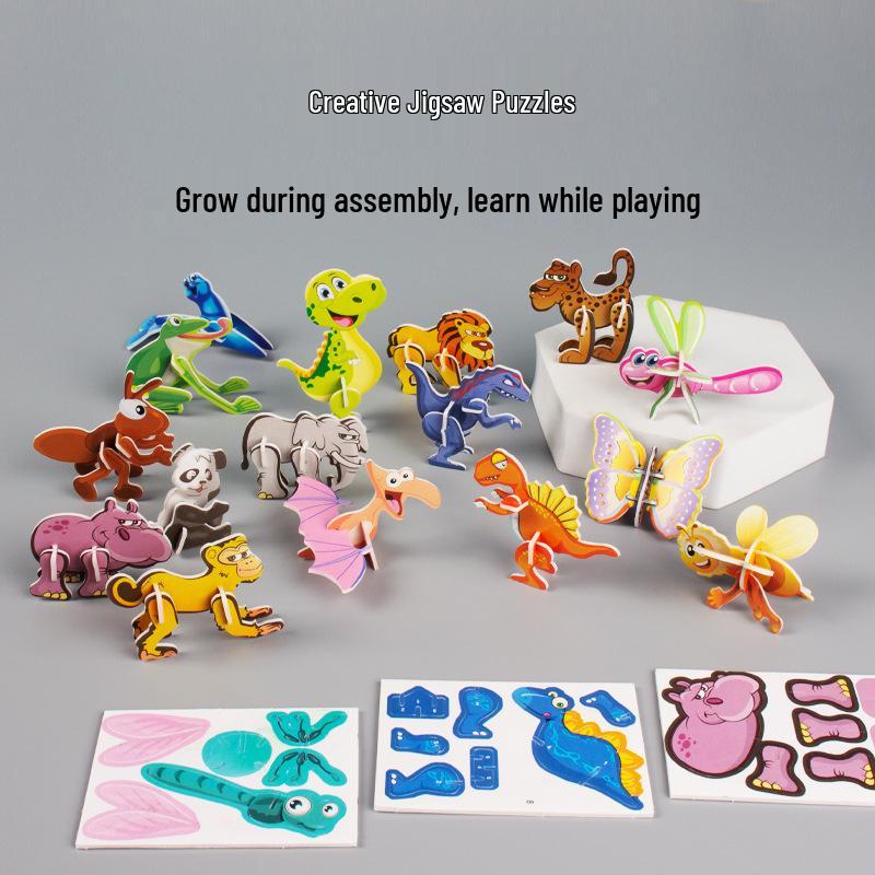 3D Insect Jigsaw Puzzle for Children – Fun DIY Animal Craft Toy
