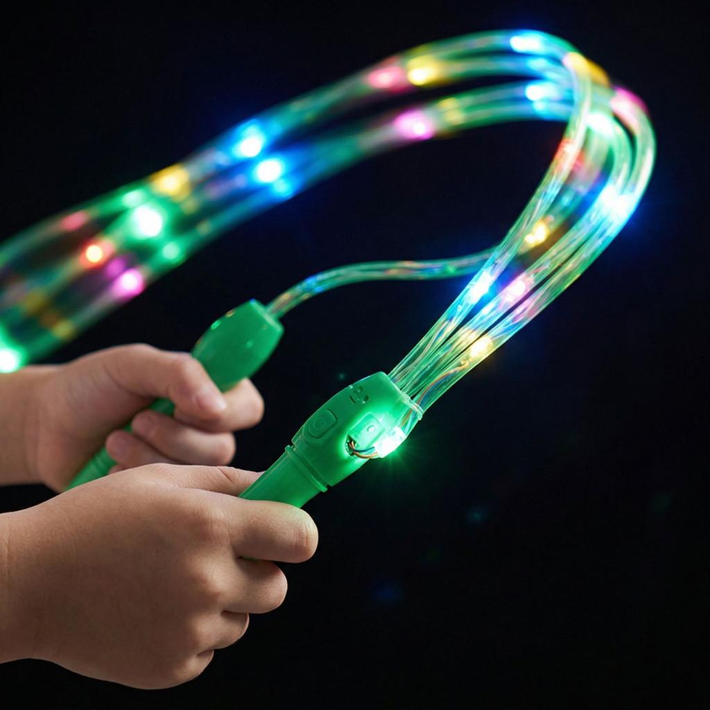 Luminous LED Rope, PVC Glow-in-the-Dark Fitness Rope, For Students And Adults, Nighttime Exercise And Training