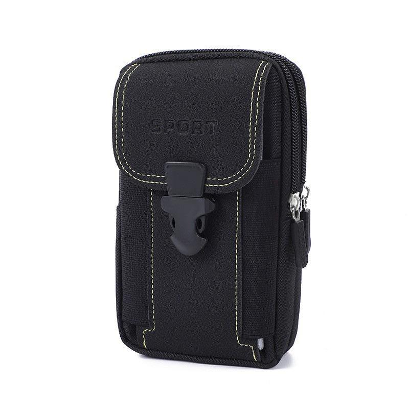 Canvas Waist Pocket Male Outdoor Fanny Bum Bag Purse Business Mobile Phone Pouch Running Pouch Travel Camping Bags