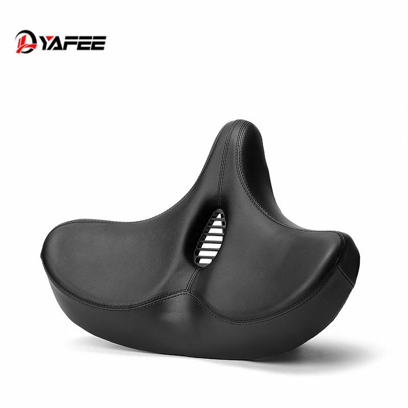 

Cross Border Yafeng Bicycle Seat Cushion Big Butt Mountain Road Bike Comfortable Saddle Riding Accessories Equipment 280x320mm чёрный
