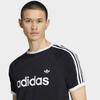 adidas 3 STripe Slim Ringer T shirT Kf0417