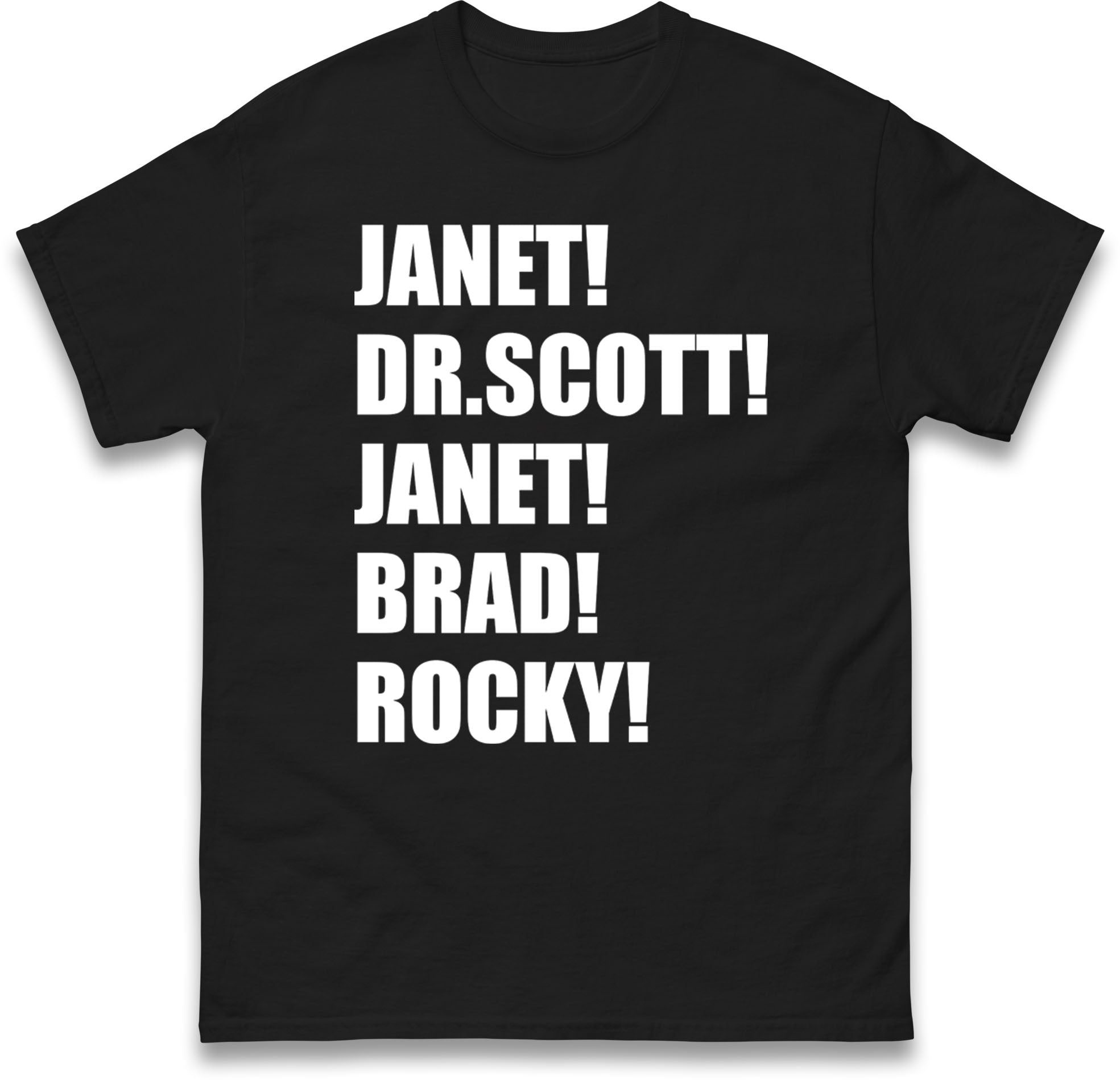 Janet! Dr. Scott! Janet! Brad! Rocky! kids T Shirt 140