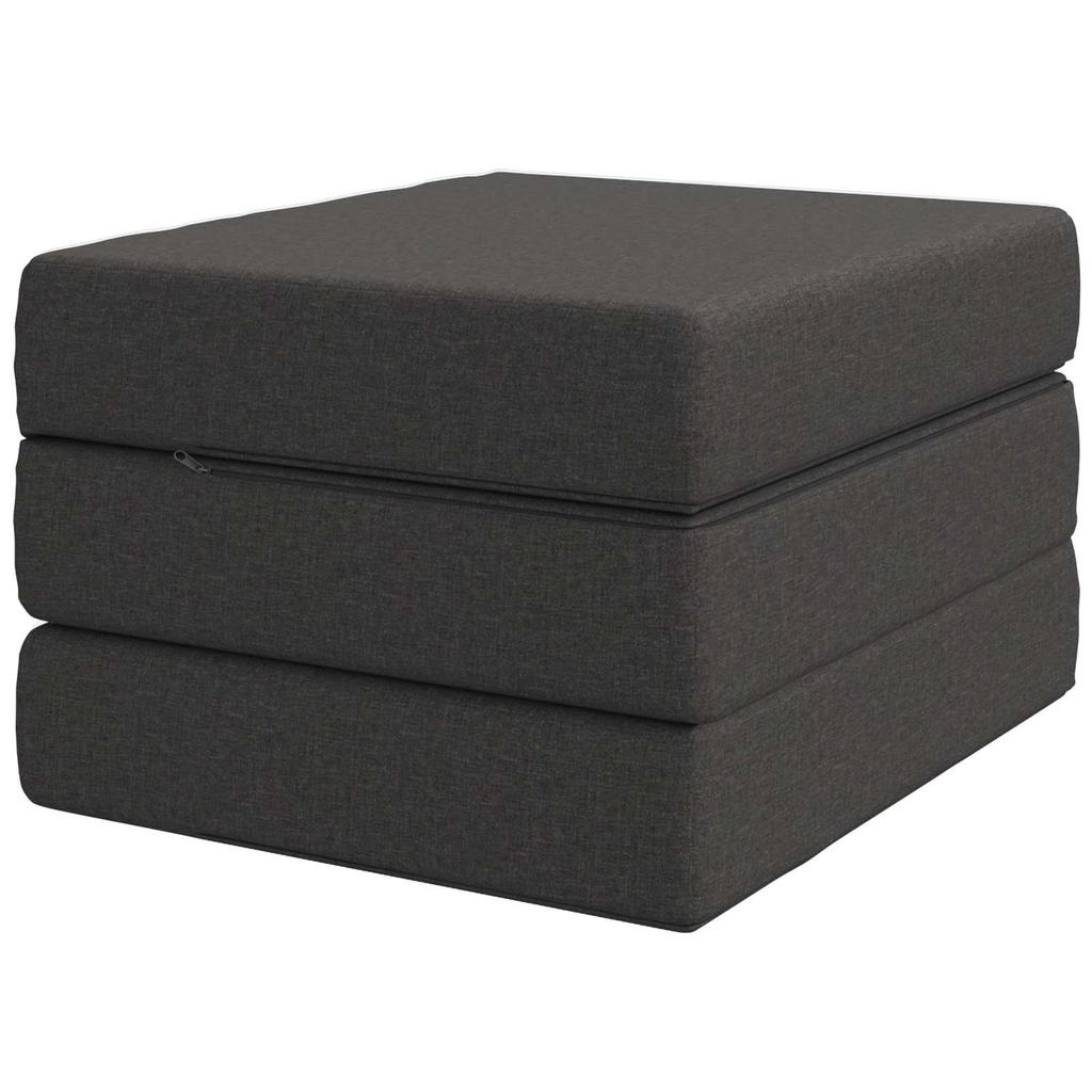 Folding Sofa Bed 75 x 63 x 45 cm Dark Grey