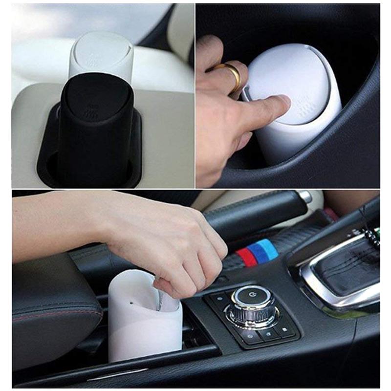 Силиконовый стакан Тип Автомобильная урна для мусора Прочная урна для мусора Органайзер Коробка для хранения Пылесборник Пепельница Мусорное ведро Автомобильные аксессуары для интерьера