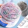 160/500pcs Color Paper Clips Office Supplies Paper Clip Large File Bookmark Paper Clip Organizer Stationery Stainless Steel