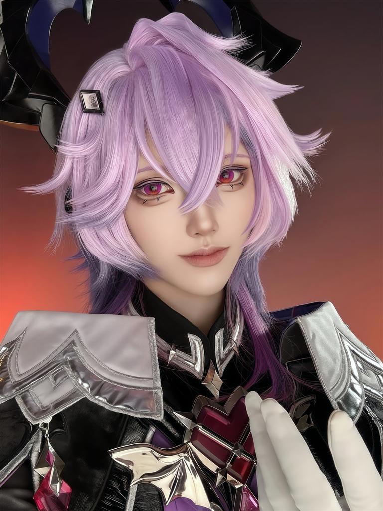 NOKIJP Durin Wig Genshin Impact Cosplay Heat-Resistant Wig Silky Smooth Easy To Style Genshin Impact Durin Dragonoid
