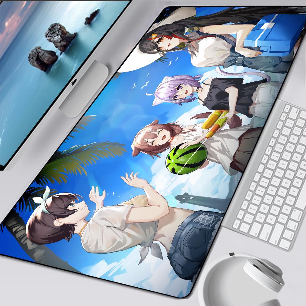 Ookami Mio Hololive Large Gaming Mouse Pad Computer Mousepad Pc Gamer Mouse Mat Xxl Laptop Mouse Carpet Keyboard Mat Desk Pad