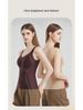 Seamless Cashmere Body Shaping Vest with Built-In Pads - Comfortable, Warm, and Steel Ring-Free for Autumn/Winter