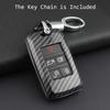 Carbon Fiber Car Key Fob Cover Chain Case For Land Range Rover Sport Evoque Velar Discovery Defender 90 110 130 Jaguar XE XF