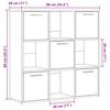 Bookshelf Vintage Wood Look 90 x 28 x 90 cm Engineered Wood