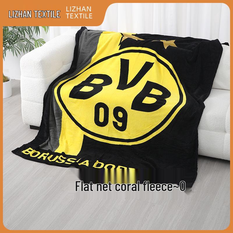 Плед из кораллового флиса с индивидуальной печатью - Мягкий, Уютный, С обработанным краем, Подарочный плед