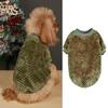Soft Fleece Dog Shirt Comfortable Pullover Pet Apparel Lightweight Classic Crewneck Design for Small Dogs Puppies
