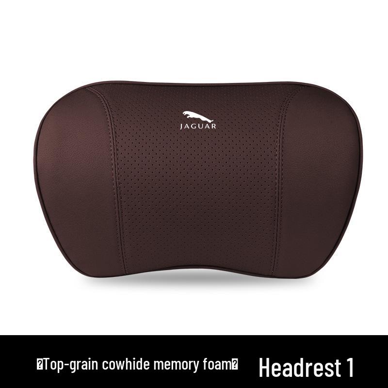 Headrest Lumbar & Neck Support Pillow for Jaguar XEL, XFL, F-PACE, F-TYPE