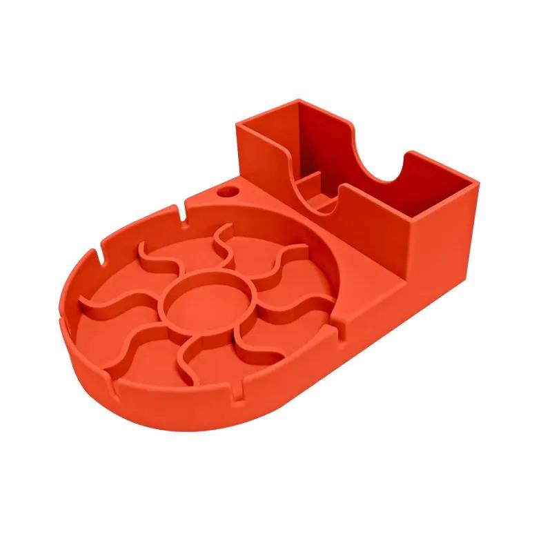 Silicone Tumbler Dry Rack Non-Slip Tumbler Drying Station Sports Bottle Drainer Stand for Stanley 30/40oz Cup Lid Straw