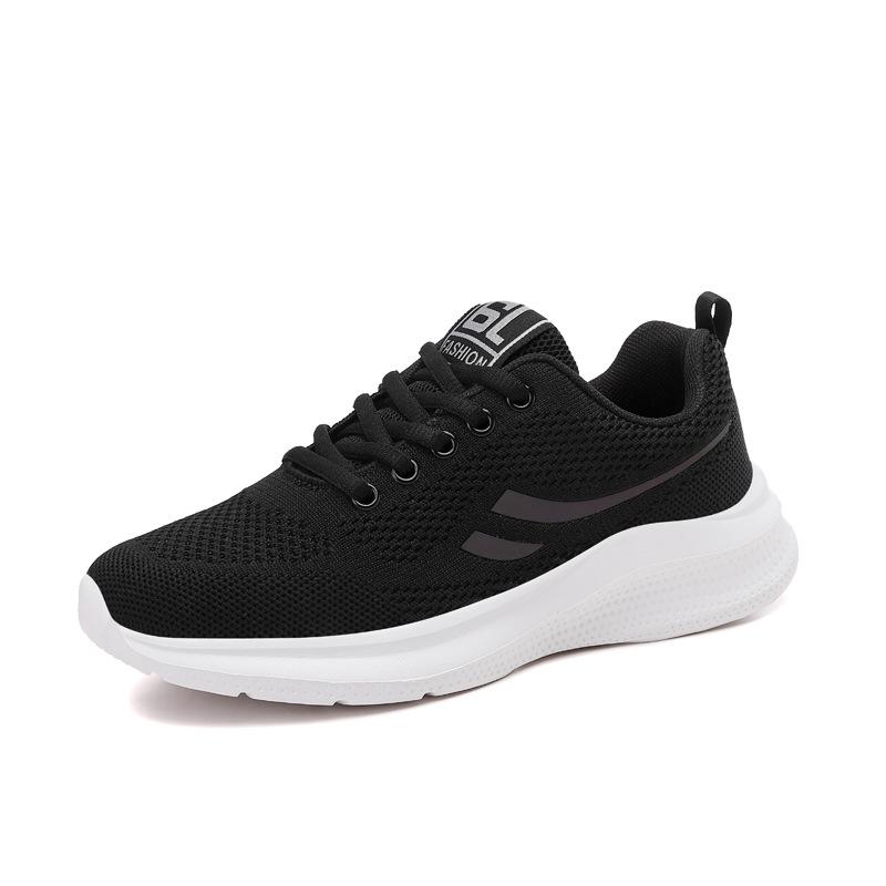 

Весна новая дышащая летучая тканая универсальная повседневная обувь обувь сетка обувь для бега 35 чёрный