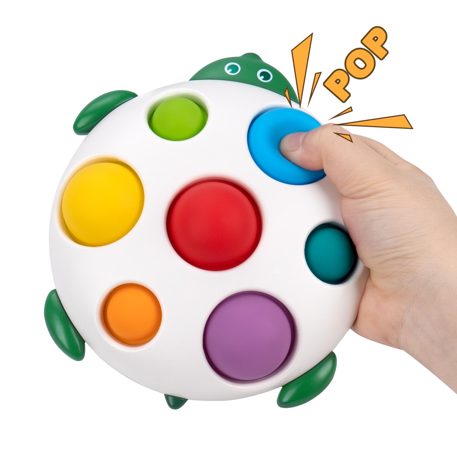 Fashnics Squeeze Push Pop Toys Kids Finger Press Toys Education Intensive Training Fidget Toys Infant Montessori Colorful Sensory Toys