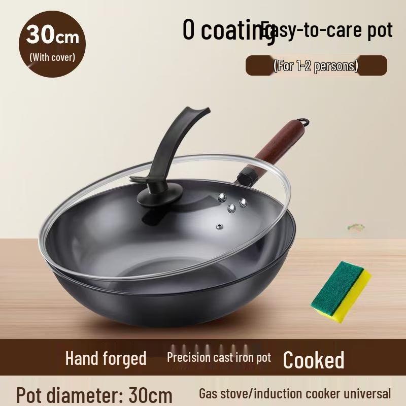 Zhi Shi Old-Fashioned Flat-Bottom Iron Wok