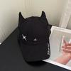 Cotton Baseball Caps Fox Ear Peaked Cap Unisex Sunscreen Hat  Spring Autumn