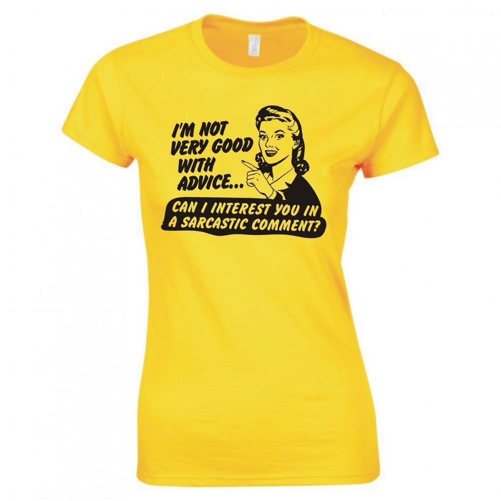 Funny Unisex Im Not Very Good With Advice Skinny Fit TShirt